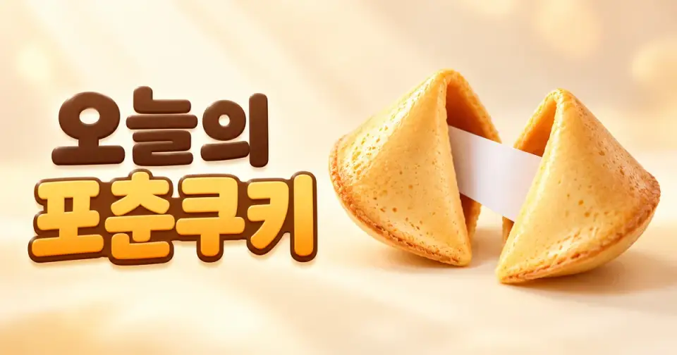 오늘의 포춘쿠키 - 오늘 내 쿠키에는 어떤 한마디가 숨어 있을까? 썸네일